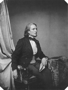 Franz Liszt, ungarsk komponist og pianist, c1860