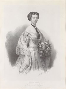 Portræt af kejserinde Elisabeth af Østrig, 1853.