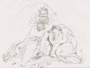 Der Tod des Oedipus Ødipus død, 1806. af Franz Hegi