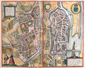 Autun og Nevers, Frankrig (gravering af Franz Hogenberg