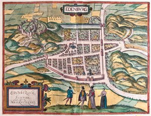 Edinburgh, Skotland (gravering af Franz Hogenberg