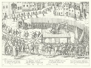 Henrettelse af greverne Egmont og Horn i Bruxelles, 1568