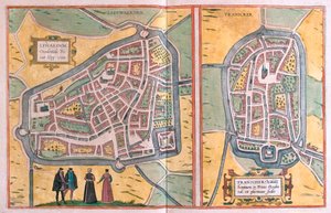 Franeker, Holland (gravering af Franz Hogenberg