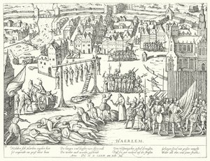 Massehenrettelser udført af spanierne i Haarlem, Holland, 1573