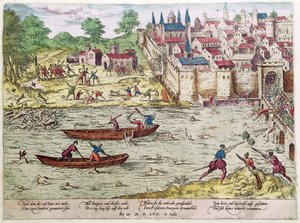 Massakren i Tours i juli 1562 (farvestik)