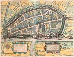 Neuss, Tyskland (gravering af Franz Hogenberg