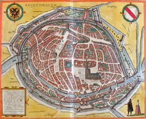 Plan de Strasbourg (Argentoratum), Frankrig (radering af Franz Hogenberg