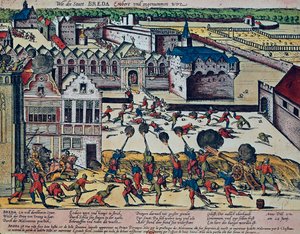 The Haultepenne Fury i 1581 (farvet gravering) af Franz Hogenberg