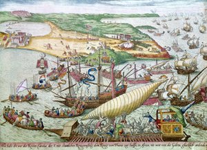 Belejringen af Tunis eller La Goulette af Charles V i 1535