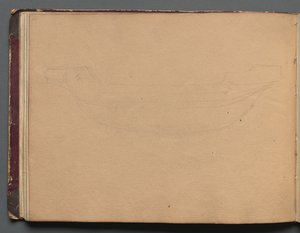 Album med udsigt over Rom og omgivelser, Landskabsstudier, side 19b: Skitse af en båd