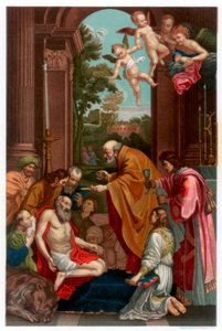 Sankt Hieronymus sidste nadver, 1614 1870 af Franz Kellerhoven