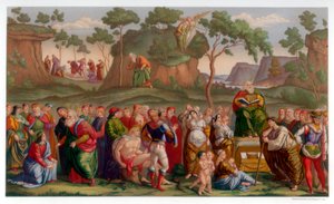 Moses testamente og død, 1481-1482 1870 af Franz Kellerhoven