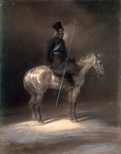 Kosak til hest, 1837. af Franz Krüger