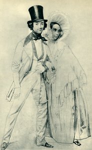 Paul og Amalie Taglioni, 1839, 1943. af Franz Krüger
