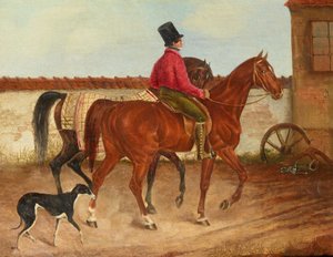 Rytter, der fører en hest, og hund (efter Franz Krüger) af Franz Krüger