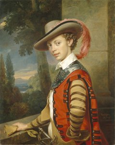 Portræt af Prins Nikolai Saltykov i fancy kjole, 1850 af Franz Krüger