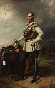 Portræt af Nikolaj I Romanov (1796–1855) i preussisk kirasjeruniform