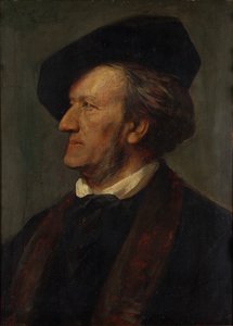 Portræt af komponisten Richard Wagner 1813-1883