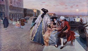 After the Ball, Venedig (farve litho)
