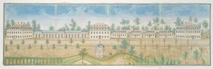 Wilhelmsbad (wc & blyant på papir) af Franz Ludwig Cancrin