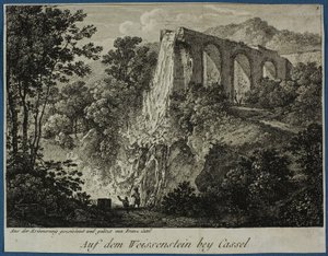 Udsigt over Weissenstein nær Cassel af Franz Ludwig Catel