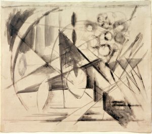 Abstrakt tegning af Franz Marc