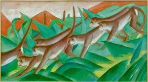 Affenfries af Franz Marc