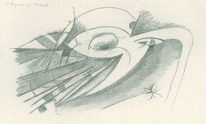 Den grådige måne af Franz Marc