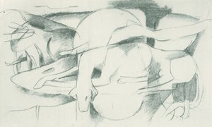 Franz Marc - Skitsebog fra marken - Blad 04 af Franz Marc