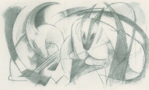 Franz Marc - Skitsebog fra marken - Blad 13 af Franz Marc