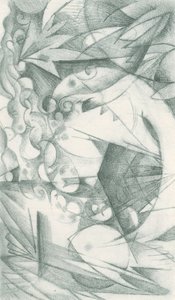 Franz Marc - Skitsebog fra marken - Blad 18 af Franz Marc