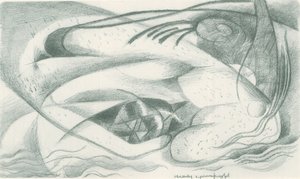 Franz Marc - Skitsebog fra marken - Blad 23 af Franz Marc