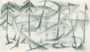 Franz Marc - Skitsebog fra marken - Blad 35 af Franz Marc