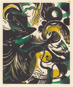 Genesis II (Schöpfungsgeschichte II) af Franz Marc