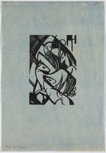 Tysk: Springende heste af Franz Marc