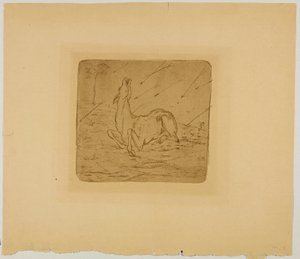 Tysk: Døende hjorte af Franz Marc