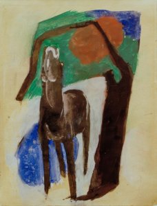Klagende hest af Franz Marc