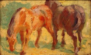 Lille hest billede af Franz Marc