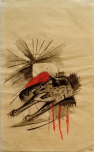 Lying Hyena (Lying Wolf) af Franz Marc
