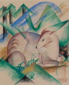 Kronhjorte. 1913 af Franz Marc