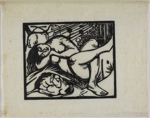 Sovende hyrdinde af Franz Marc
