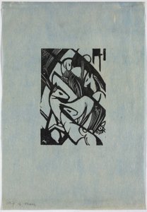 Springende heste af Franz Marc