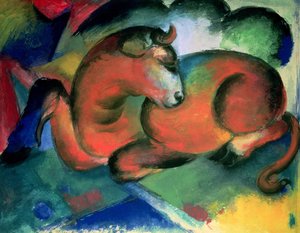 Red Bull af Franz Marc