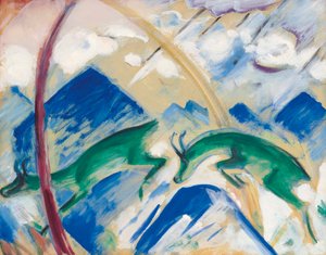Gemsene, 1911. af Franz Marc