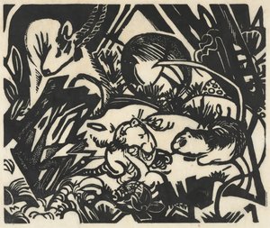 Tier Legend (Animal Legend) af Franz Marc