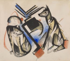 To ulve. 1913 af Franz Marc