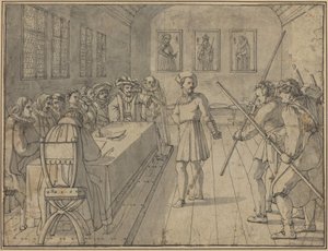 Scene fra 4. akt fra Goethes "Gotz von Berlichingen"