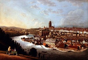 Udsigt over Bern fra oven af Franz Schmidt
