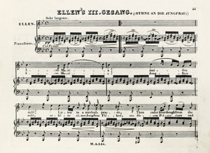 Franz Schubertin (1797-1828) Ave Marian ensimmäiset muistiinpanot af Franz Schubert