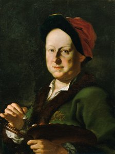Slagmaleren August Querfurt af Franz Sebald Unterberger